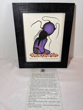 Indigenous Art Print REFLECTION by Simone McLeod. Canadian, 2005 Signed & dated